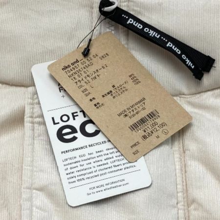  Niko and･･･ ニコアンド ジャケット アライドモンスターBZ サイズ  L レディース NKN36749AD アイボリー