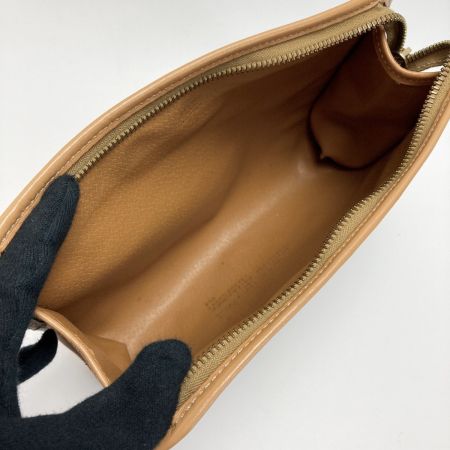  CELINE セリーヌ マカダム柄 クラッチバッグ ブラウン PVC×レザー セカンドバッグ