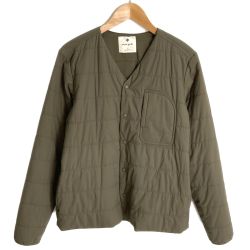 ☆☆ snowpeak スノーピーク ノーカラージャケット サイズ M レディース SW-21AU001 オリーブ Bランク