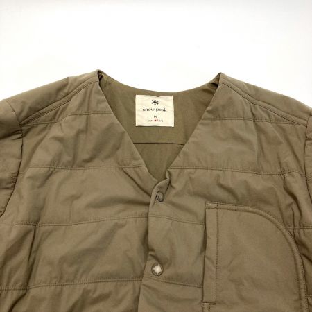  snowpeak スノーピーク ノーカラージャケット サイズ M レディース SW-21AU001 オリーブ