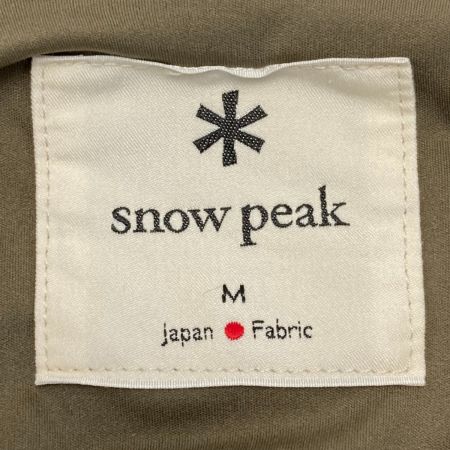  snowpeak スノーピーク ノーカラージャケット サイズ M レディース SW-21AU001 オリーブ