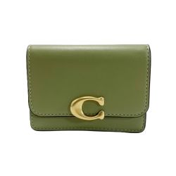 ☆☆ COACH コーチ 財布 ケース カードケース CH825 オリーブ レディース ゴールド金具 Bランク