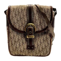 ☆☆ Christian Dior クリスチャンディオール MC0057 ブラウン ショルダーポーチ レディース Cランク