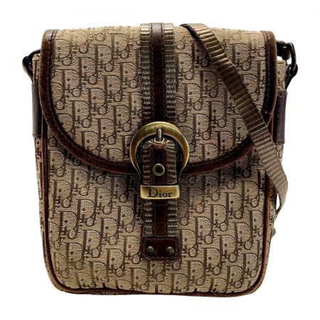  Christian Dior クリスチャンディオール MC0057 ブラウン ショルダーポーチ レディース