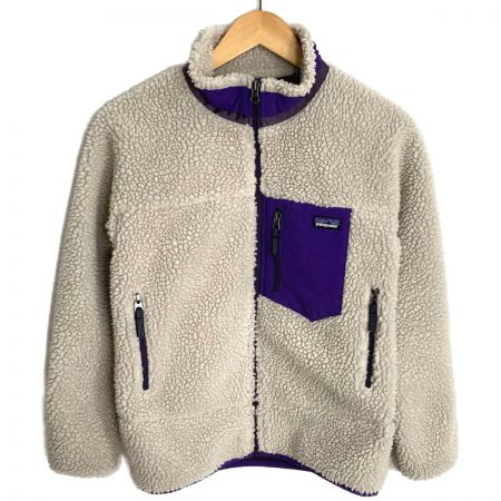  Patagonia パタゴニア フリースジャケット サイズ Ｌ レディース 65625FA20 アイボリー×パープル