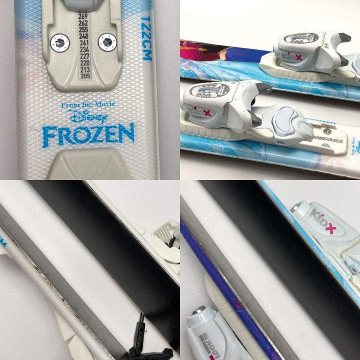 ROSSIGNOL ロシニョール Jrスキー アナ雪 122cm アナと雪の女王 スキー板 スキー ビンディングセット  スカイブルー｜中古｜なんでもリサイクルビッグバン