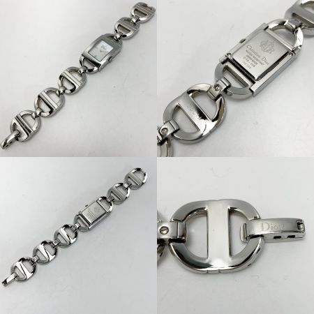  Christian Dior クリスチャンディオール ステンレススチール ホワイト D78-109 クォーツ レディース 腕時計