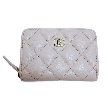  CHANEL シャネル マトラッセ キャビアスキン コインケース  AP0216 ピンク 財布 ゴールド金具