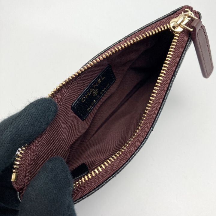 CHANEL シャネル マトラッセ クラシック ミニポーチ A82365 ブラック