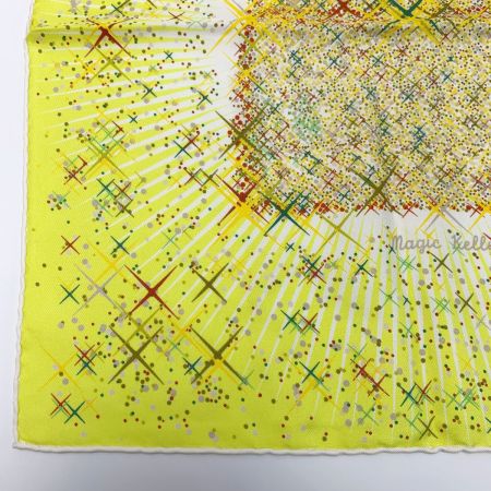  HERMES エルメス マジックケリー イエロー シルクスカーフ レディース