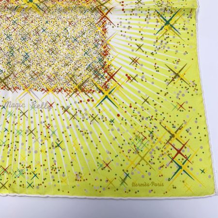  HERMES エルメス マジックケリー イエロー シルクスカーフ レディース