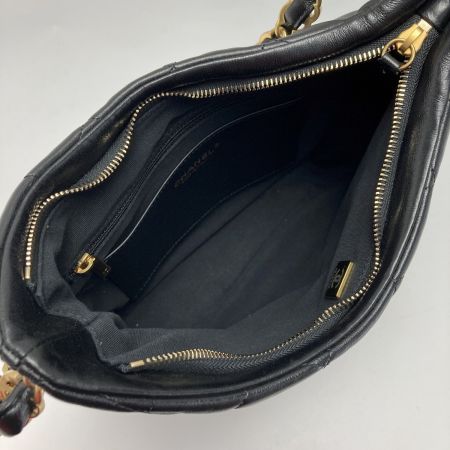  CHANEL シャネル マトラッセ ホーボーバッグ ラムスキン ブラック ショルダーバッグ ココマーク