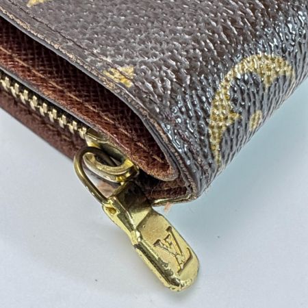 LOUIS VUITTON ルイヴィトン モノグラム コンパクトジップ M61667 ブラウン 2つ折り財布