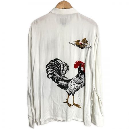  RATS シャツ サイズ L メンズ ROOSTER SHIRTS L/S ホワイト