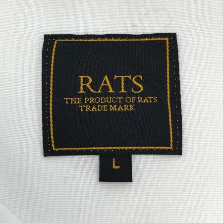  RATS シャツ サイズ L メンズ ROOSTER SHIRTS L/S ホワイト