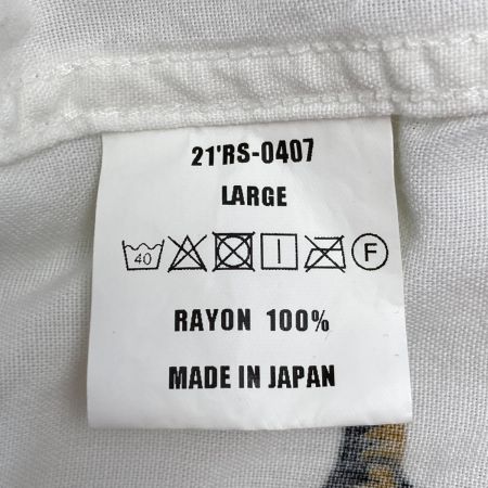  RATS シャツ サイズ L メンズ ROOSTER SHIRTS L/S ホワイト