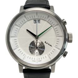 ☆☆ Paul Smith ポールスミス チルターン クロノグラフ YA80-S082269 ホワイト クォーツ メンズ 腕時計 Bランク