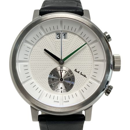  Paul Smith ポールスミス チルターン クロノグラフ YA80-S082269 ホワイト クォーツ メンズ 腕時計