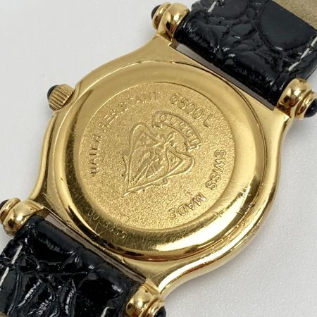  GUCCI グッチ GP 6500L ブラック文字盤 クォーツ レディース 腕時計