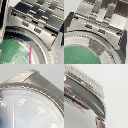  ROLEX ロレックス デイトジャスト S番 10Pダイヤ 16234G ブルー グラデ 自動巻き メンズ 腕時計 箱・取説有