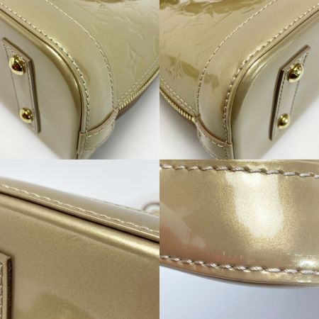  LOUIS VUITTON ルイヴィトン ヴェルニ アルマBB ハンドバッグ M91752 ベージュプードル ショルダーバッグ 2WAY 布袋有