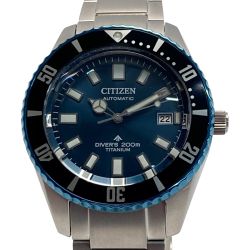 ☆☆ CITIZEN シチズン プロノマスター 35周年記念限定 MARINE NB6026-56L ブルー 自動巻き メンズ 腕時計 箱有 Bランク