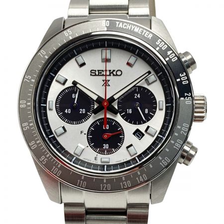  SEIKO セイコー プロスペックス スピードタイマー SBDL095 シルバー ソーラー メンズ 腕時計 箱・取説有 PROSPEX