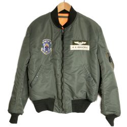 ☆☆ BUZZ RICKSON'S バズ リクソンズ MA-1ジャケット BR13045 オリーブ SIZE XL メンズ Bランク