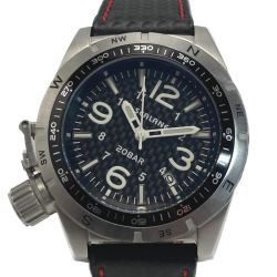 ☆☆ SEALANE サンフレイム SE53/SE54 ブラック 自動巻き メンズ 腕時計 SUNFLAME Bランク