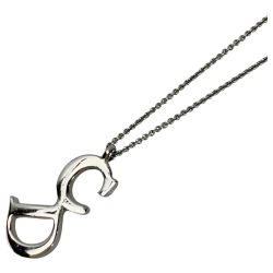 ☆☆ Christian Dior クリスチャンディオール CDロゴ ヴィンテージ シルバー ネックレス レディース Cランク