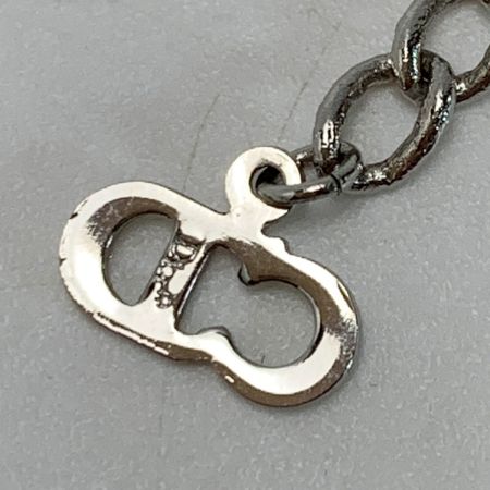 Christian Dior クリスチャンディオール CDロゴ ヴィンテージ シルバー ネックレス レディース