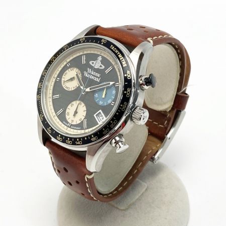  Vivienne Westwood ヴィヴィアン・ウエストウッド サザビー クロノグラフ VV142BKTN ブラック クォーツ メンズ 腕時計