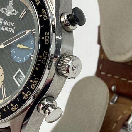  Vivienne Westwood ヴィヴィアン・ウエストウッド サザビー クロノグラフ VV142BKTN ブラック クォーツ メンズ 腕時計