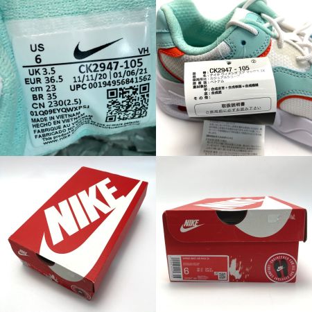  NIKE ナイキ AIR MAX 2X スニーカー CK2947-105 ホワイト×グリーン サイズ 23cm レディース 箱付き