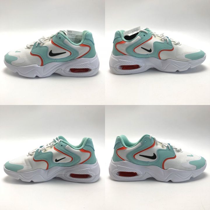 NIKE ナイキ AIR MAX 2X スニーカー CK2947-105 ホワイト×グリーン サイズ 23cm レディース  箱付き｜中古｜なんでもリサイクルビッグバン