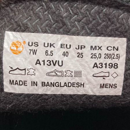  Timberland ティンバーランド ショートブーツ A3198 ブラック サイズ 25cm メンズ