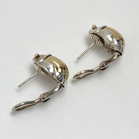  Tiffany & Co. ティファニー スカラベ コンビ ピアス 750YG/925SV ゴールド×シルバー 昆虫