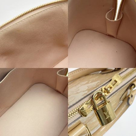  LOUIS VUITTON ルイヴィトン モノグラム ヴェルニ アルマPM M91614 ローズフロランタン ハンドバッグ パドロック・キー有
