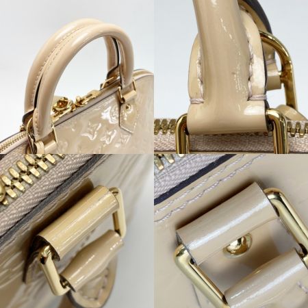  LOUIS VUITTON ルイヴィトン モノグラム ヴェルニ アルマPM M91614 ローズフロランタン ハンドバッグ パドロック・キー有