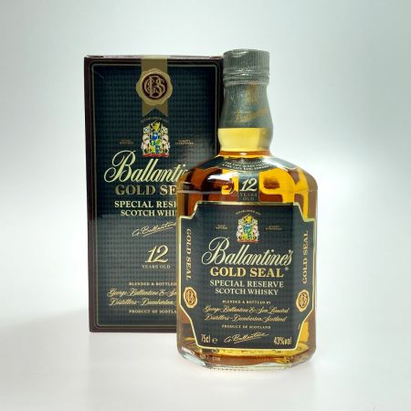  Ballantine's バランタイン 12年 ゴールドシール 750ml 43度 スコッチ ウイスキー 古酒 箱有 GOLD SEAL 未開栓