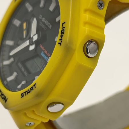  CASIO カシオ G-SHOCK ソーラー充電 ラバー GA-B2100C-9AJF イエロー 腕時計 メンズ