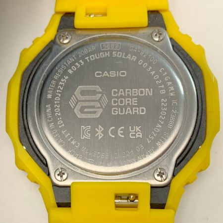  CASIO カシオ G-SHOCK ソーラー充電 ラバー GA-B2100C-9AJF イエロー 腕時計 メンズ