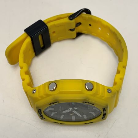  CASIO カシオ G-SHOCK ソーラー充電 ラバー GA-B2100C-9AJF イエロー 腕時計 メンズ