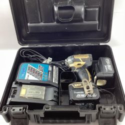MAKITA マキタ インパクトドライバ TD137DSP1 ブラック×ゴールド 充電器・充電池2個・ケース付 Cランク
