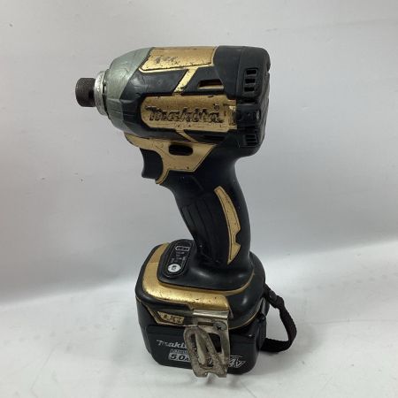 MAKITA マキタ インパクトドライバ TD137DSP1 ブラック×ゴールド 充電器・充電池2個・ケース付