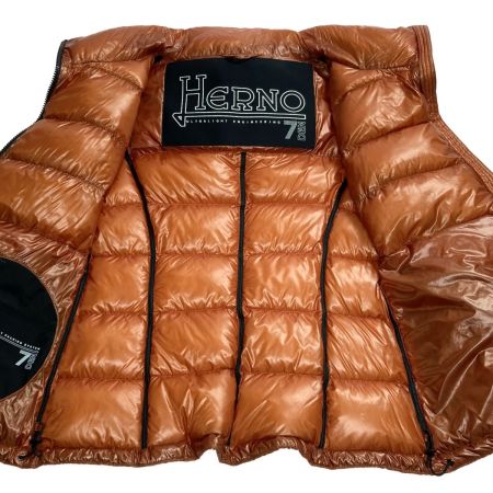  HERNO ダウンジャケット ト サイズ 40 レディース 14431-1370-3 オレンジ