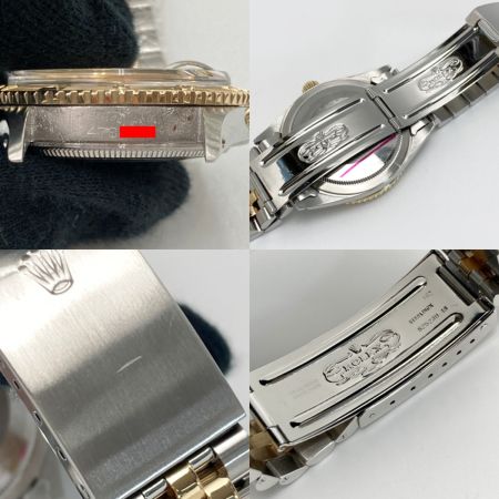  ROLEX ロレックス デイトジャスト サンダーバード SS/YG 1625 シャンパンゴールド 自動巻き メンズ 腕時計