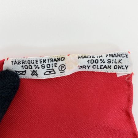  HERMES エルメス カレ90 joyaux de L’ETE 夏の宝石 シルクスカーフ レッド シルク100％