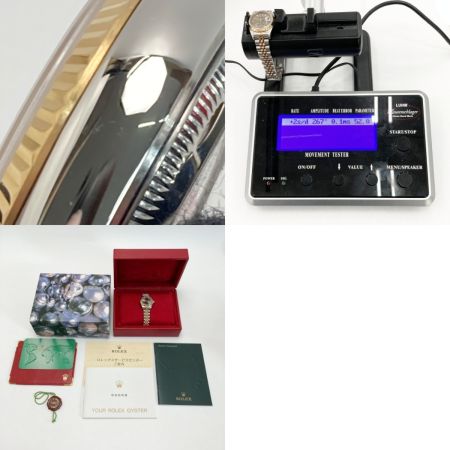  ROLEX ロレックス デイトジャスト K番 SS×K18YG 79173 グレー 自動巻き レディース 腕時計 箱・取説有