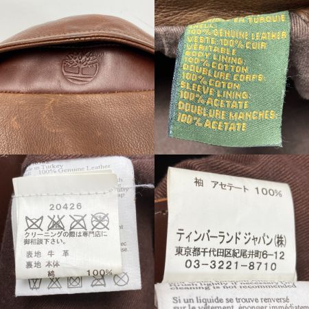  Timberland ティンバーランド レザージャケット サイズ S メンズ 20426 ブラウン